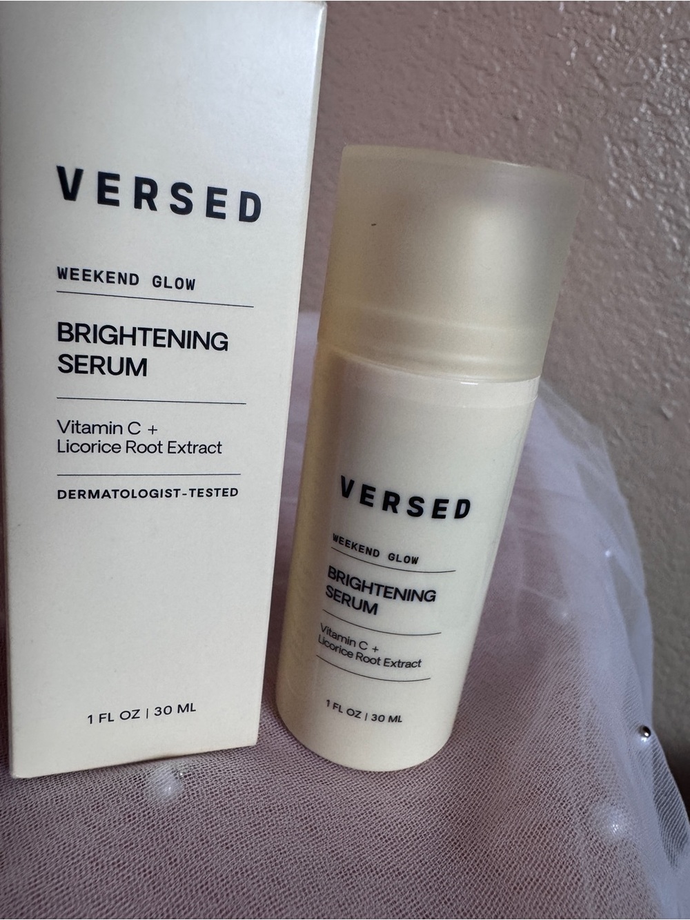 Versed Weekend Glow Brightening Serum Vitamin C Niacinamide 1 oz NIB